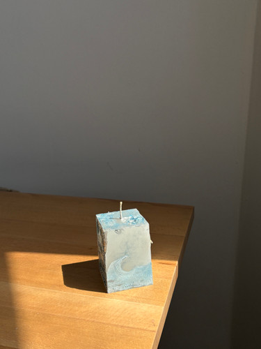 شمع دستساز طرح موج